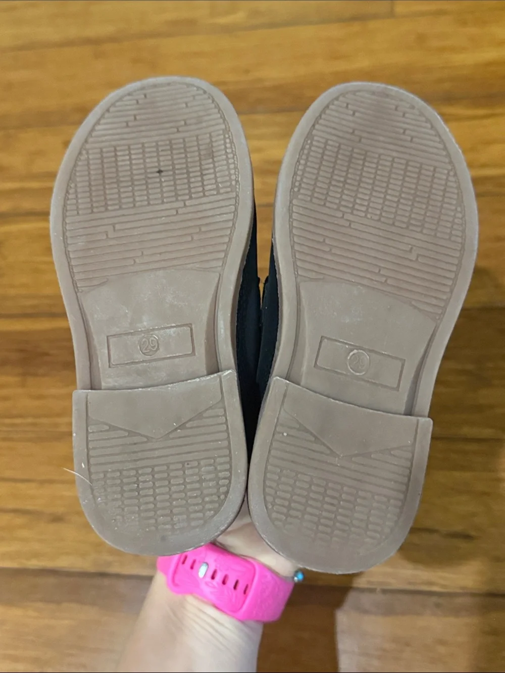 Kids Black Slip-On Dress Loafers size 11.5